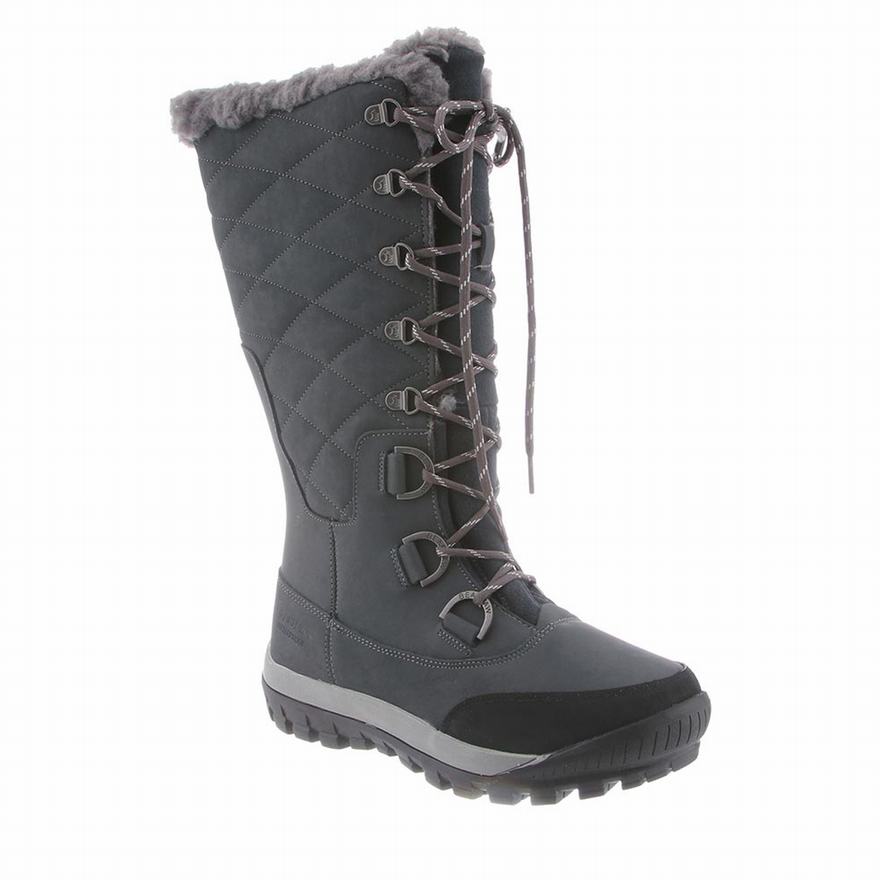 Bearpaw Isabella Tall Boots UK - Women's Boots Deep Grey ||NMAJTF-534||